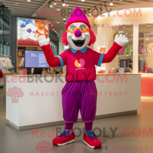 Máscara de cor magenta...