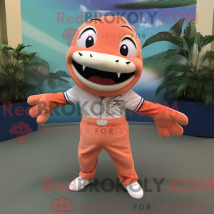 Mascot character of a Peach...