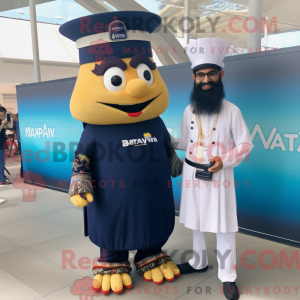 Mascot character of a Navy...