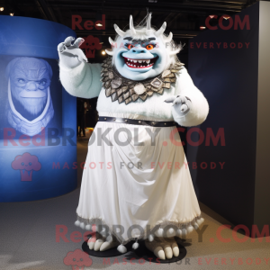 Mascot character of a White...