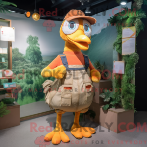 Maskotkarakter av en Peach...