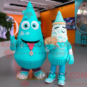 Mascot karakter van een...