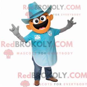Mascot character of a Teal...