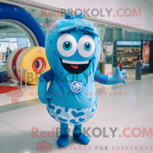 Mascot character of a Blue...