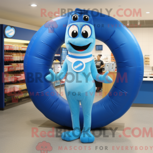 Mascot character of a Blue...