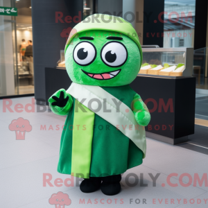 Mascot character of a Green...
