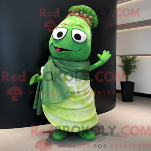 Mascot character of a Green...