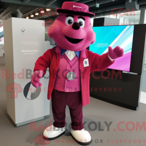 Postava maskota Magenta Ice...