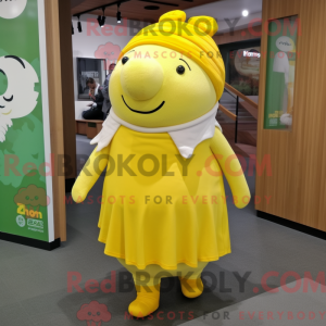 Mascot character of a Lemon...