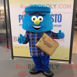 Mascot character of a Blue...
