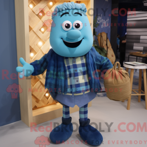 Mascot character of a Blue...
