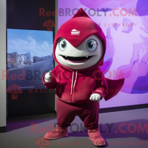 Postava maskota purpurového...