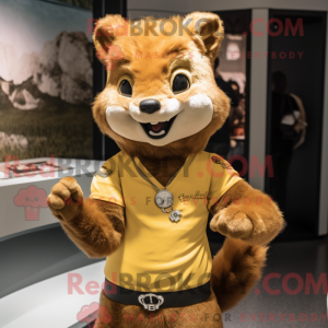 Mascottefiguur van een...