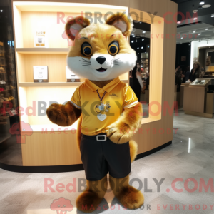 Mascottefiguur van een...