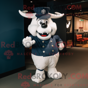 Mascot character of a Navy...