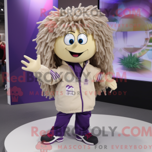 Mascot character of a Beige...