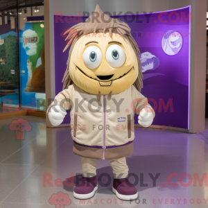 Mascot character of a Beige...