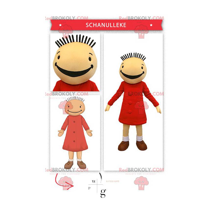 Mascot Fanfreluche doll of Suzy in Bob and Bobette -