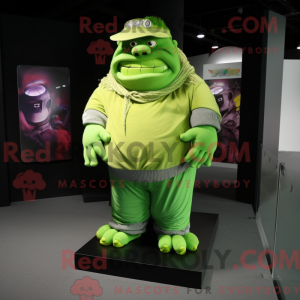 Mascot character of a Lime...