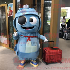 Postava maskota Sky Blue...