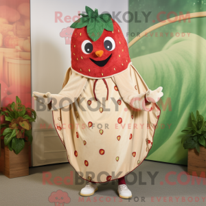 Mascot character of a Beige...