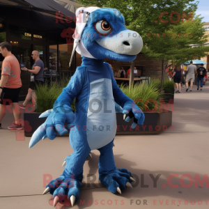 Mascot character of a Blue...