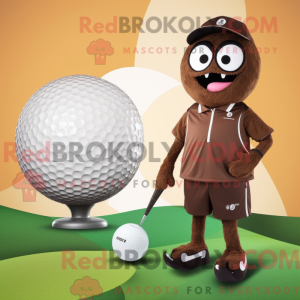 Mascot character of a Brown...