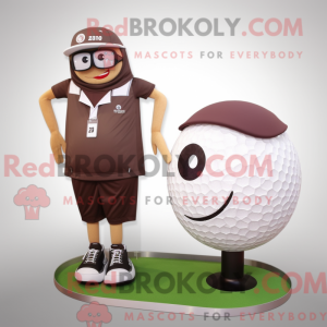 Mascot character of a Brown...