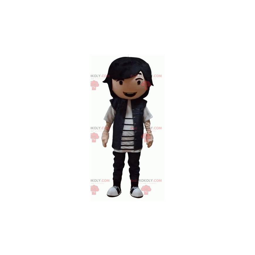 Mascote adolescente muito sorridente - Redbrokoly.com