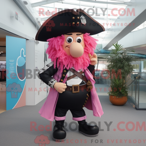 Maskottchen eines rosa...