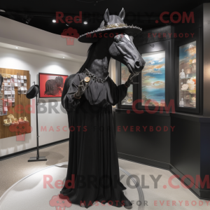Mascot character of a Black...
