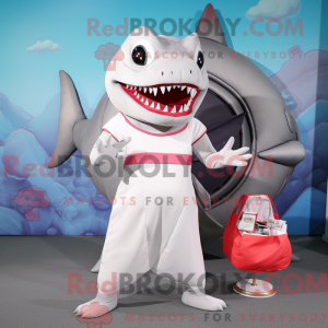 Mascot character of a White...