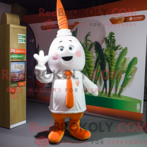 Mascot character of a White...