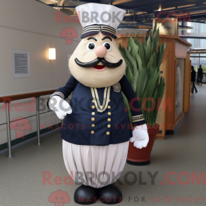 Mascot character of a Navy...