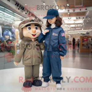 Mascot character of a Navy...