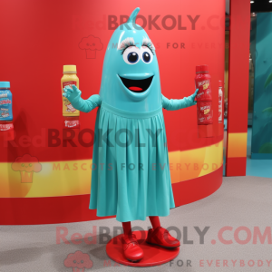 Mascottefiguur van een...