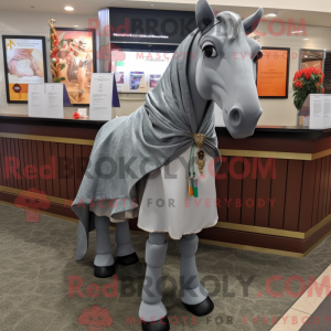 Mascot character of a Gray...