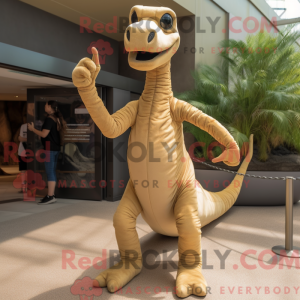 Mascot karakter van een Tan...