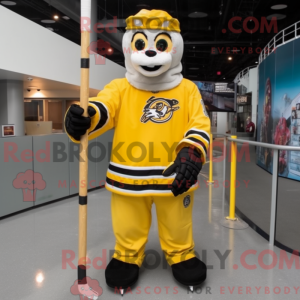 Mascottefiguur van een...