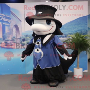 Mascottefiguur van een orka...