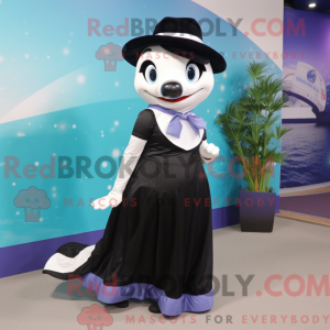Mascottefiguur van een orka...