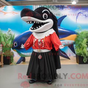 Mascottefiguur van een orka...