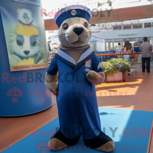 Mascot character of a Navy...