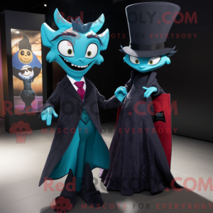 Mascot character of a Teal...