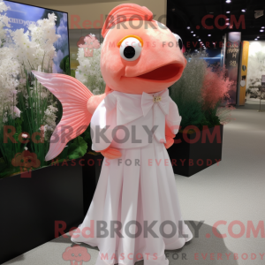 Mascot character of a Pink...