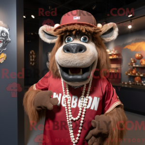Mascot character of a Bison...
