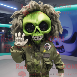 Postava maskota Olive Skull...