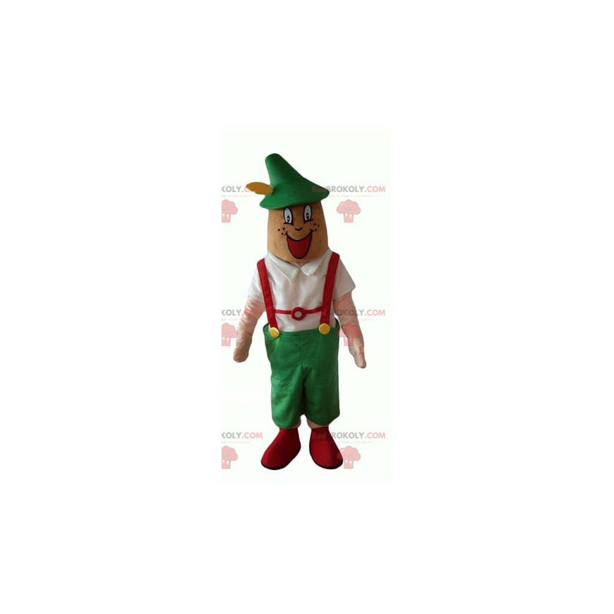 Mascota tirolesa en traje tradicional austriaco - Redbrokoly.com