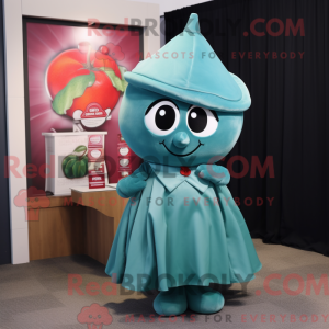 Postava maskota Teal Cherry...