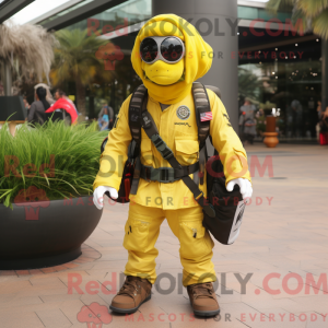 Maskottchen eines Yellow...